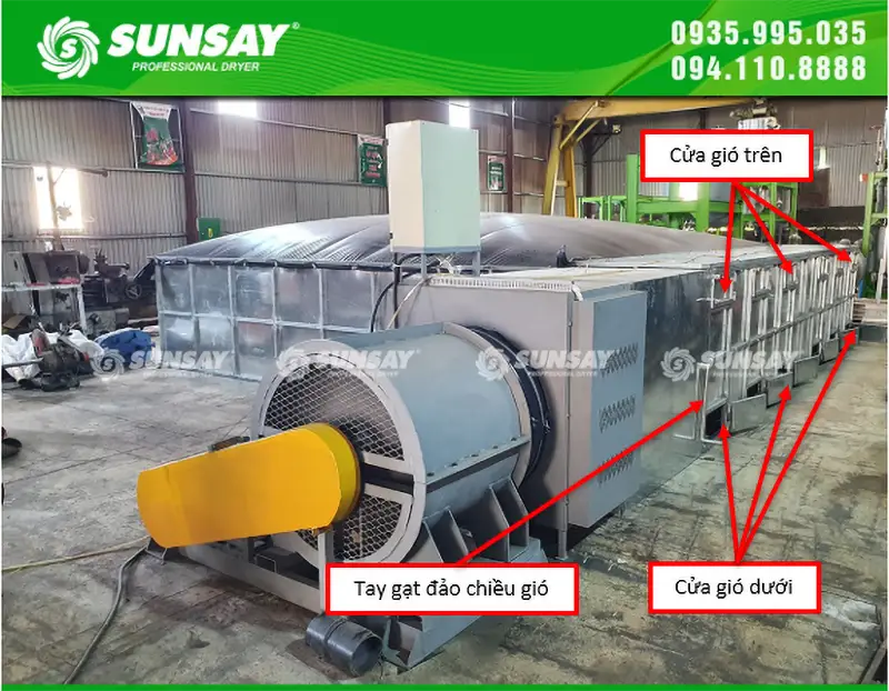 Cấu tạo máy sấy vĩ ngang hiện nay