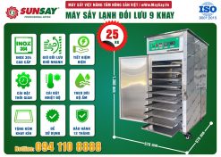 Các tính năng của máy sấy lạnh đối lưu 9 khay