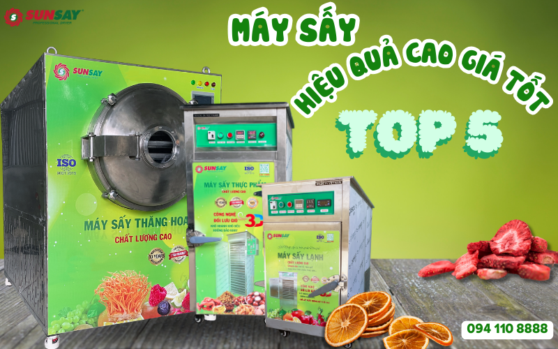 Khám phá TOP 5 máy sấy hiệu quả cao giá tốt cho doanh nghiệp vừa và nhỏ