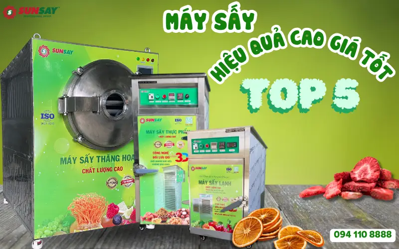 Khám phá TOP 5 máy sấy hiệu quả cao giá tốt cho doanh nghiệp vừa và nhỏ