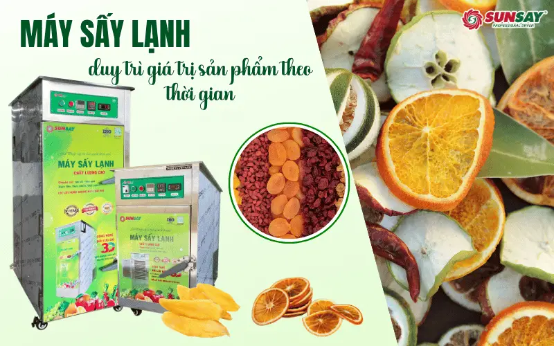 Máy sấy lạnh duy trì giá trị sản phẩm theo thời gian giúp mở rộng thị trường xuất khẩu