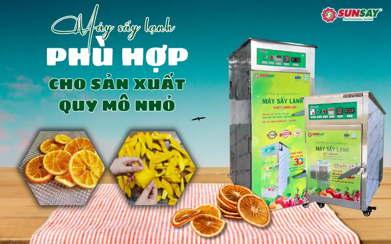 Máy sấy lạnh phù hợp cho sản xuất quy mô nhỏ