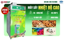 Máy sấy nhiệt độ cao 12 khay - Công nghệ vượt trội, đầu tư hiệu quả