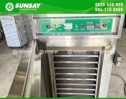 Máy sấy nhiệt độ cao lên tới 200 độ C, sấy được các sản phẩm yêu cầu nhiệt độ cao