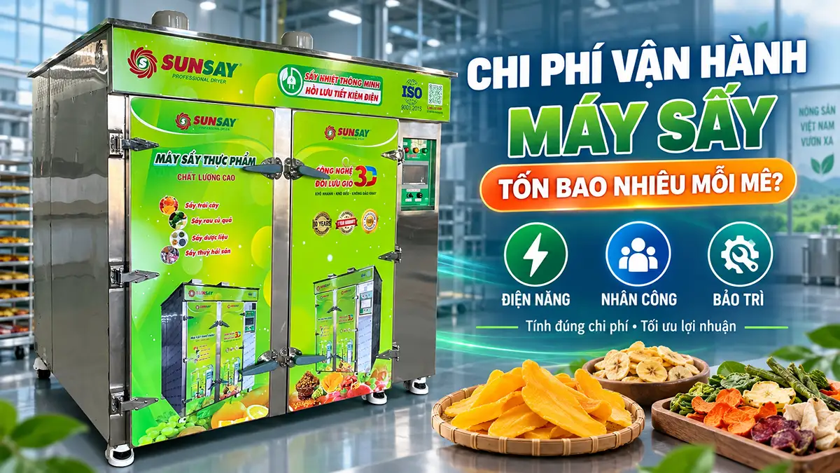 Chi phí vận hành máy sấy công nghiệp gồm những gì?