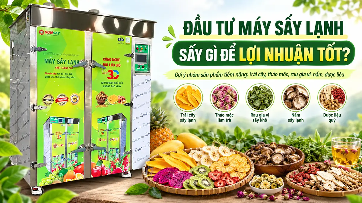 Đầu tư máy sấy lạnh cho sản phẩm nào có lợi nhuận tốt?